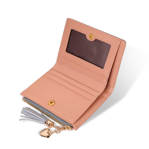 Dámská stylová mini peněženka - Seda