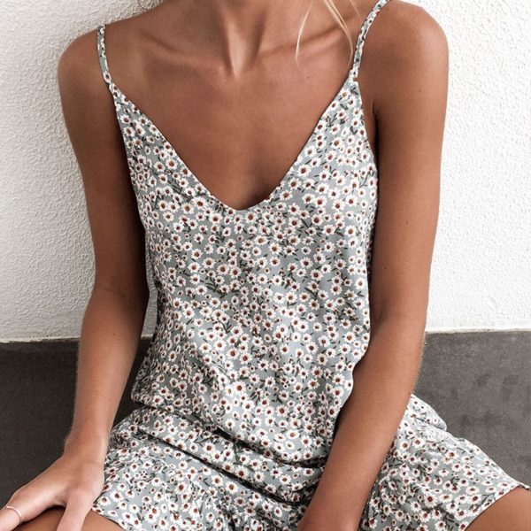 Dámské letní šaty s květinovým vzorem - Xl, Yelllow