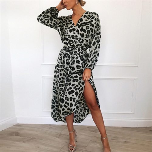 Dámské šaty Collos s leopardím vzorem - Xxl, Seda