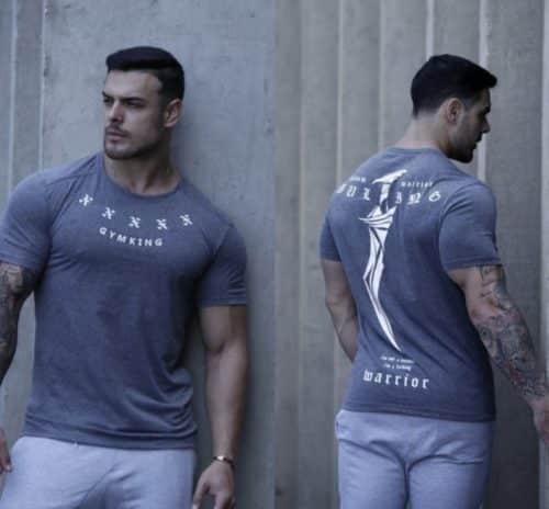 Pánské stylové bodybuilding tričko s krátkým rukávem - Vinova, Xxl