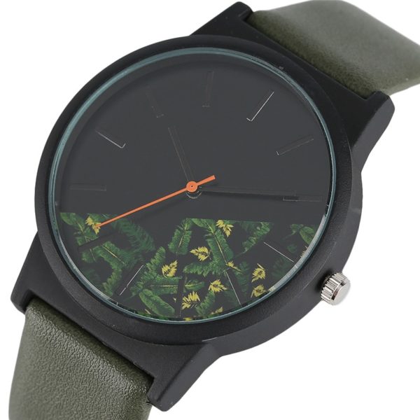 Pámské stylové hodinky s letním motivem - Zelena