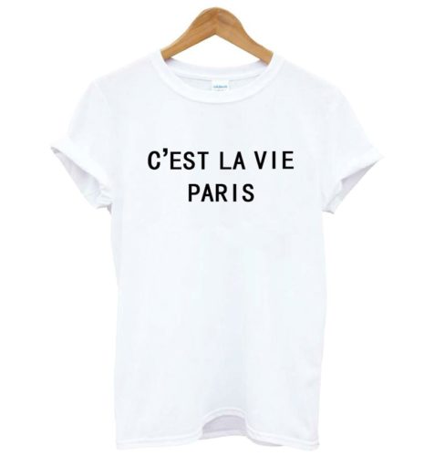 Dámské tričko C'EST LA VIE PARIS - Xxl, Seda