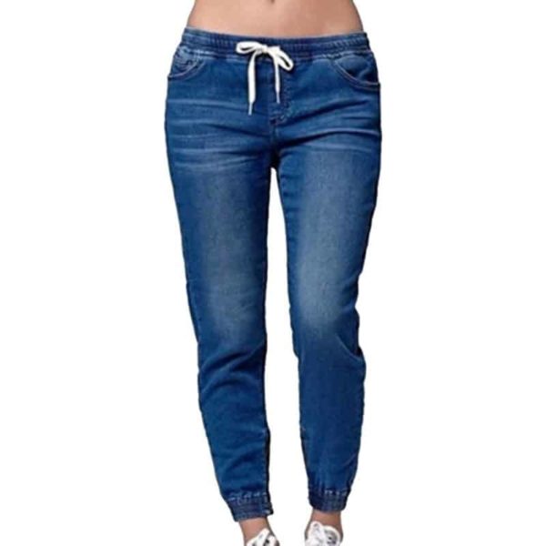Pohodlné dámské džínové kalhoty Wendy - Xxl, Svetle-modra