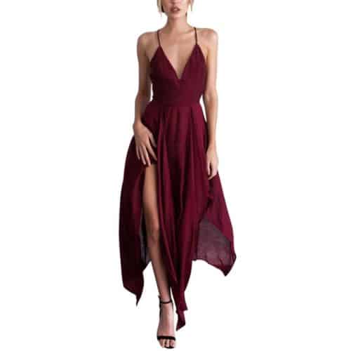 krásné společenské dámské šaty Libverdia - Cervena, Xl