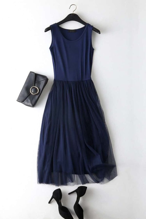 Dámské letní šaty Sofie - Uni, Tmave-modra