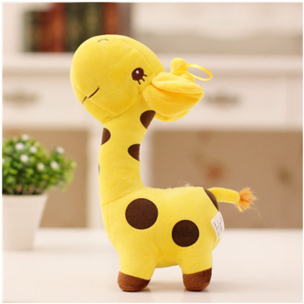 Luxusní dětská plyšová Žirafa 18cm - 18cm, Zluta