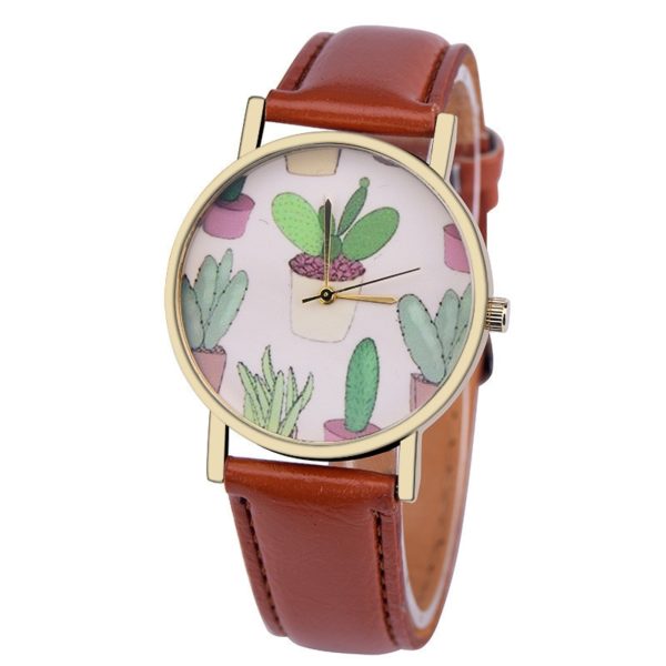 Dámské hodinky Kaktus - Zelena