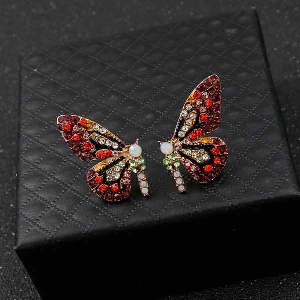 Dámské naušnice - motýl - 2