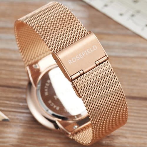 Luxusní dámské vodotěsné hodinky Rosefield - Zlata-a-bila