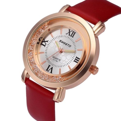 Elegantní dámské hodinky Linteo - Cervene