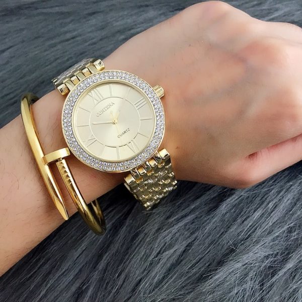 Luxusnní dámské hodinky Livia - Zlata