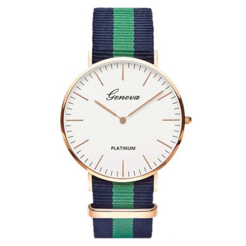 Luxusní dámské hodinky - Zeleno-modro-bila