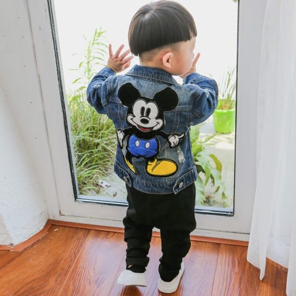 Chlapecká stylová džínová bunda | Mickey Mouse - Style-1, 6-let
