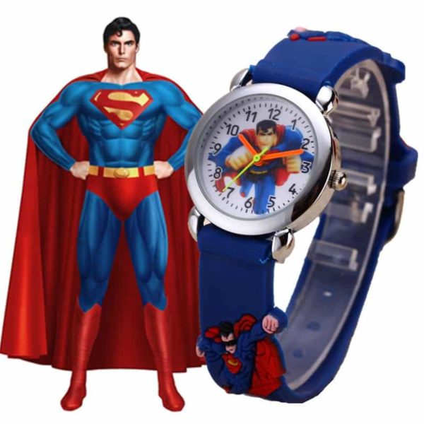 Chlapecké hodinky s 3D páskem | Spiderman, Superman - Superman