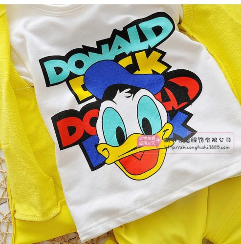 Dětský set Donald - tričko + vesta + tepláky  - 5t, As-picture-691
