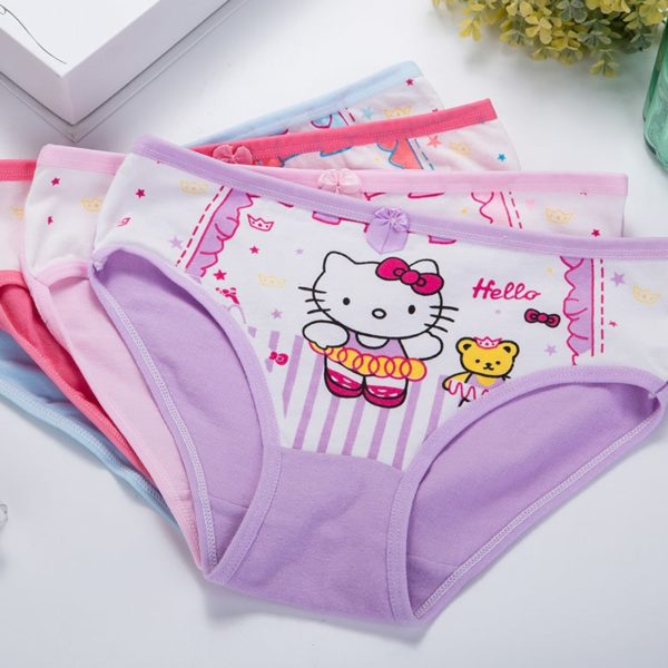 Dívčí spodní prádlo Minnie Mouse, Hello Kitty | 4 ks - 9-let, Yellow