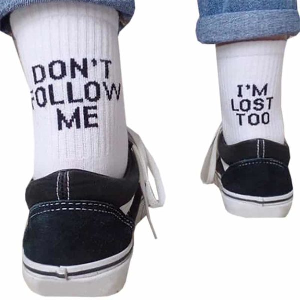 Originální unisex ponožky - Univerzalni-velikost, Yellow-leave-me-alon