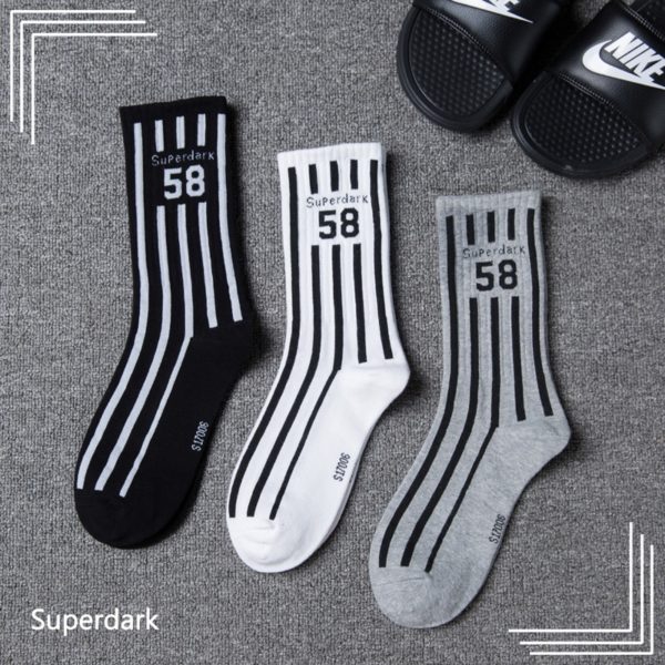 Módní pánské ponožky Street style - One-size, White