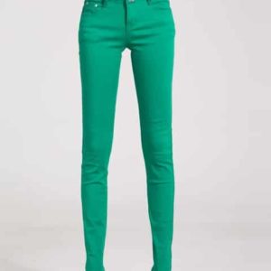 Stylové dámské elastiské džíny - 31, Khaki