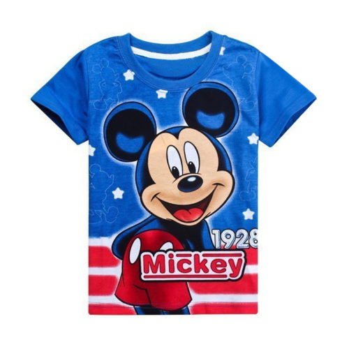 Chlapecká souprava Mickey Mouse | Triko, Džínové šortky - 7-let, Blue-173