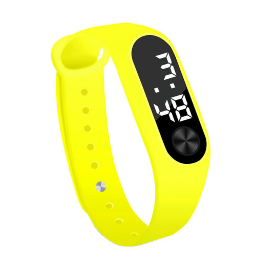 Sportovní digitální hodinky Unisex - Zlute