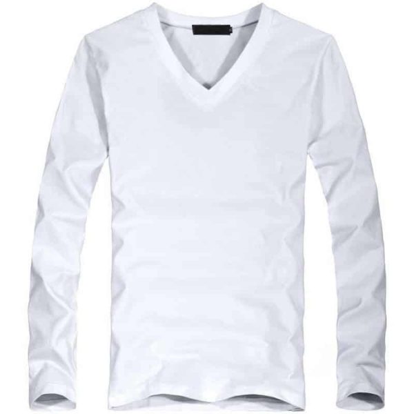 Elegantní pánské elastické tričko - Xxxl, V-white