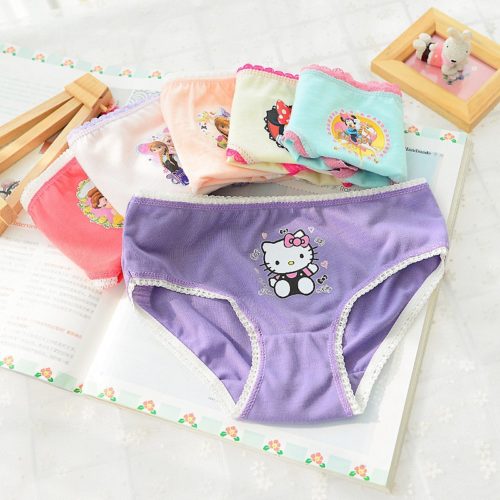 Dívčí spodní prádlo Mininie Mouse, Ledové království, Hello Kitty | 6 ks - 8-let, Mix