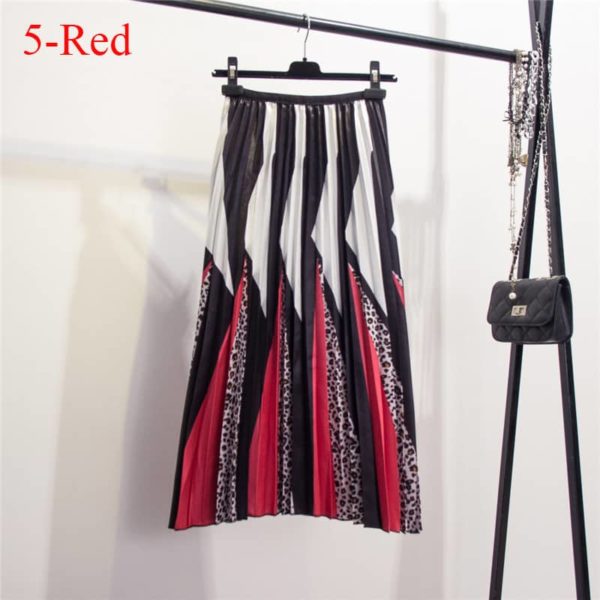 Dámská módní dlouhá sukně - Uni, 5-red