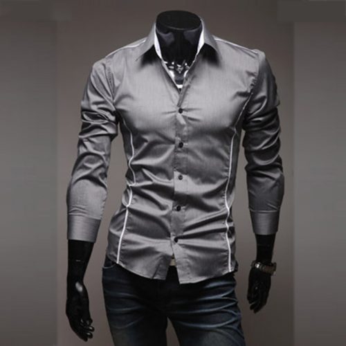 Stylová pánská košile Slim-fit - Xxxl, White