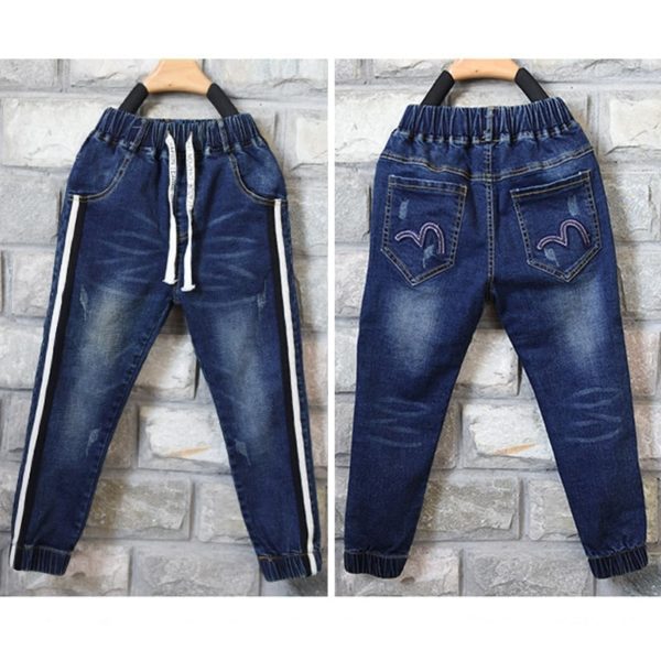 Chlapecké stylové džíny s pružným pasem - 8-let, Blue