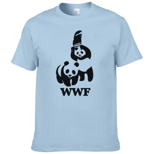 Pánské tričko WWF Wrestling Panda - Xxl, Yellow