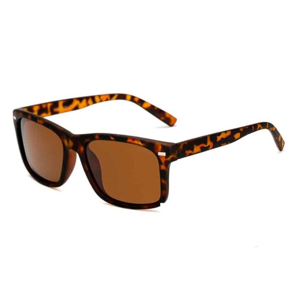 Luxusní pánské sluneční brýle - Sand-leopard-brown
