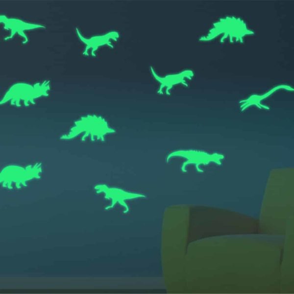 Dětské svítící samolepky na zeď | Dinosaurus