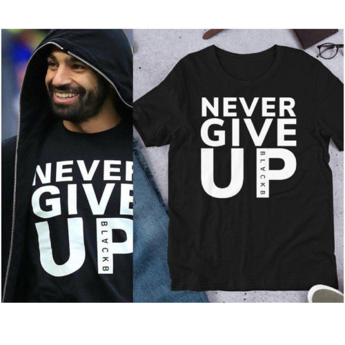 Pánské tričko Mohamed Salah Never give up - , XXXL