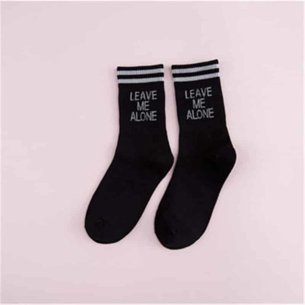 Originální unisex ponožky - Univerzalni-velikost, Yellow-leave-me-alon