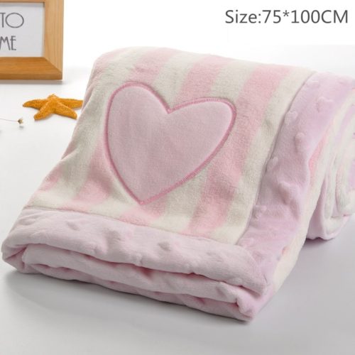 Dětská plyšová deka | Kojenci - Pink-75x100cm