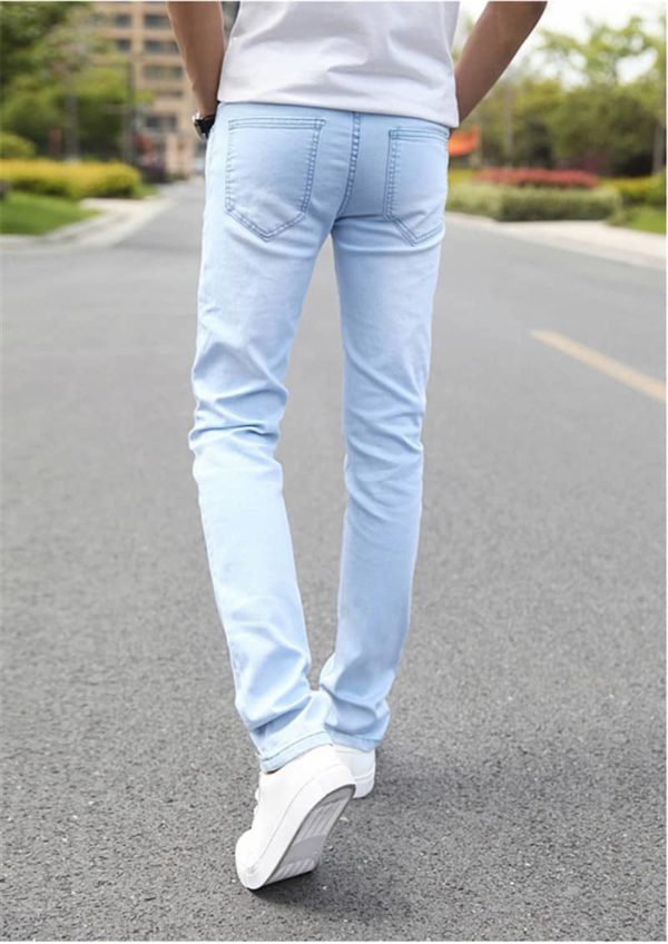 Stylové džíny pro muže - 38, Light-blue-men-jeans