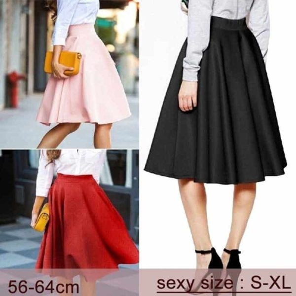 Dámská elegantní sukně - XL, 1-red