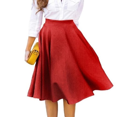 Dámská elegantní sukně - XL, 1-red