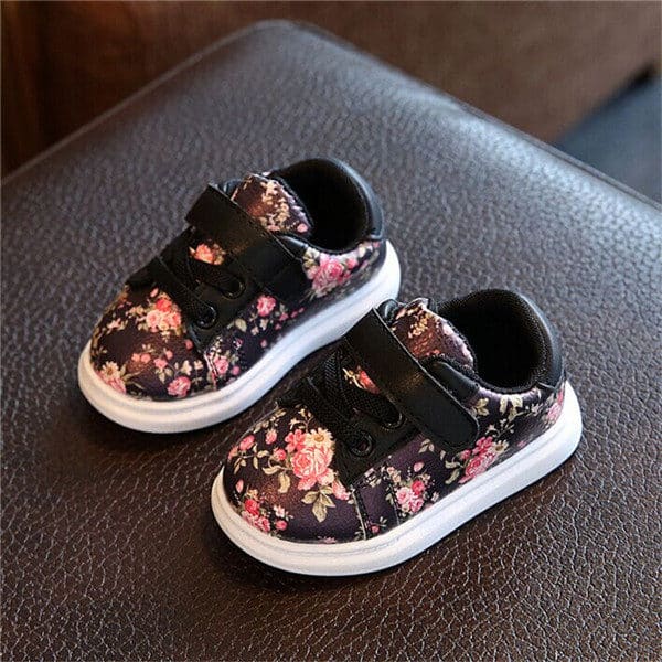 Dětské roztomilé pohodlné boty | Květy - 25, White