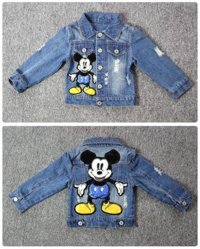 Chlapecká stylová džínová bunda | Mickey Mouse - Style-1, 6-let