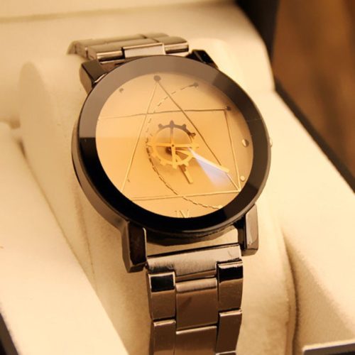 Luxusní dámské minimalistické hodinky Rose Gold Vodotěsné - Volitelne