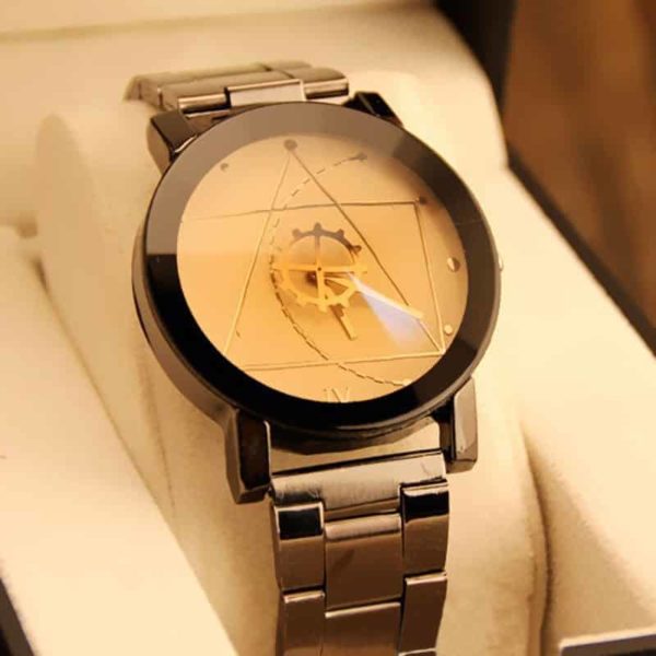 Luxusní dámské minimalistické hodinky Rose Gold Vodotěsné - Volitelne