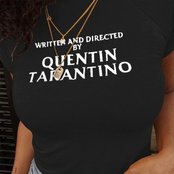 Dámský sexy crop-top Quentin Tarantino - S, Yellow