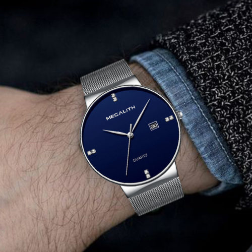 Luxusní pánské hodinky - Sliver-blue