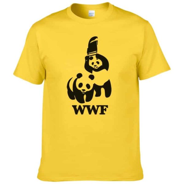 Pánské tričko WWF Wrestling Panda - Xxl, Yellow