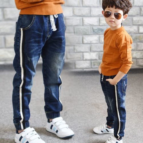 Chlapecké stylové džíny s pružným pasem - 8-let, Blue