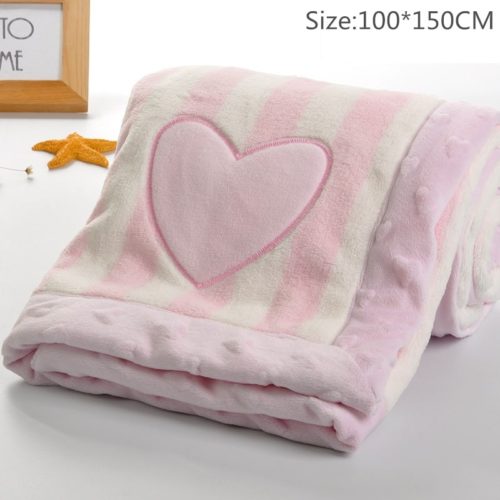 Dětská plyšová deka | Kojenci - Pink-75x100cm