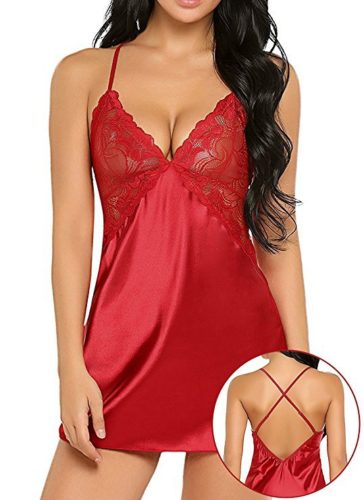 Dámská sexy noční košilka - Xxl, Red