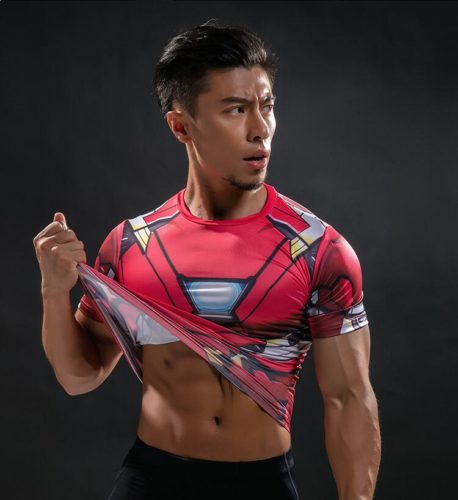 Stylové pánské tričko Superhero - Xxxl, Picture-color-771